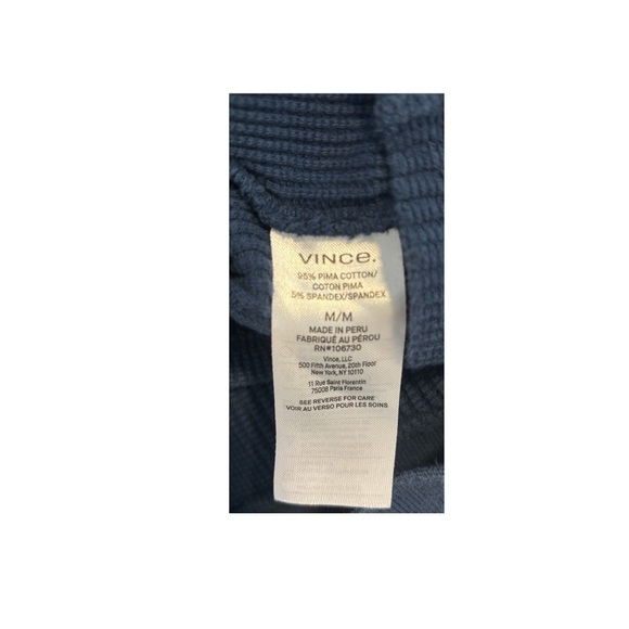 Vince Navy Blue Textured Polo - Picture 6 of 6